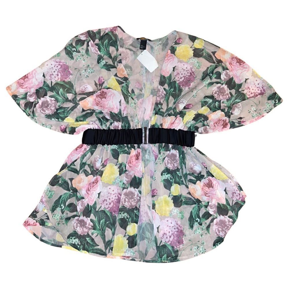 H&M Floral Chiffon Blouse